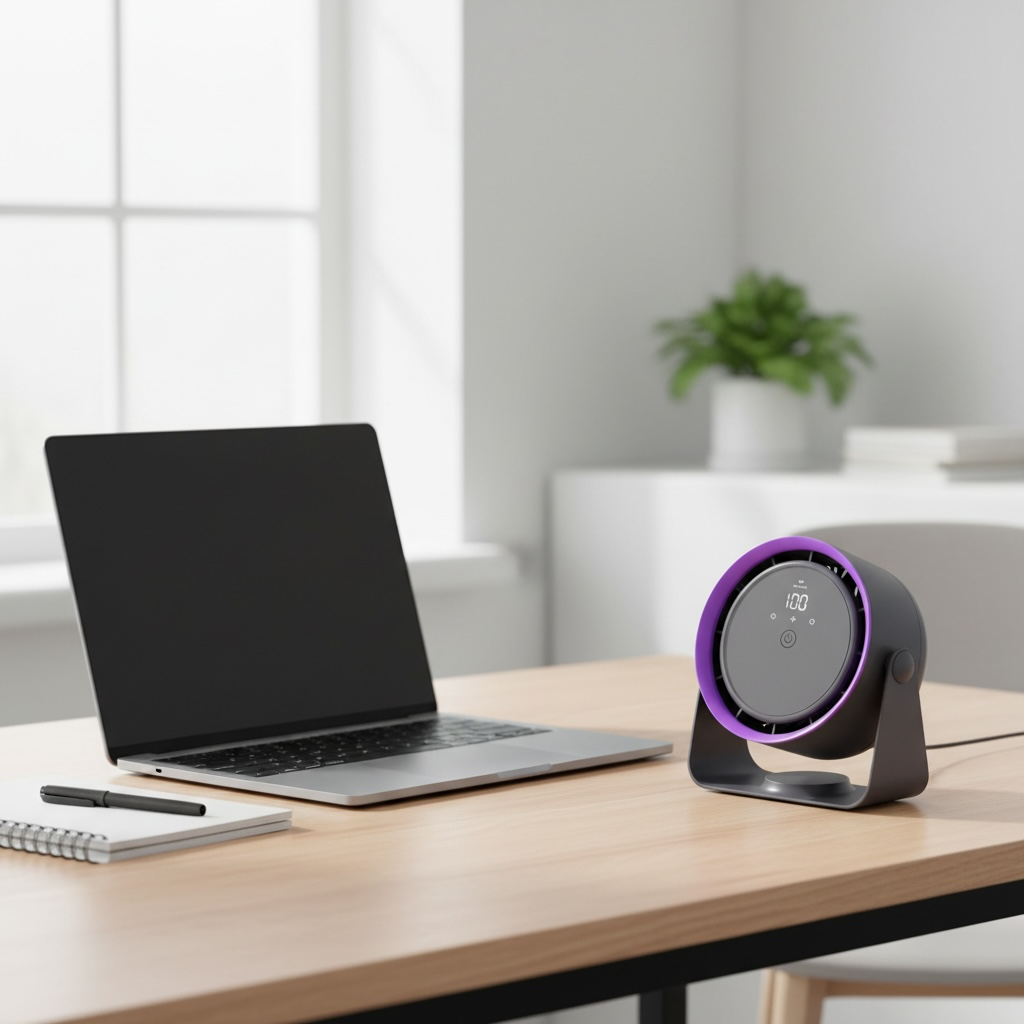 USB Mini Ventilator ohne Klingen leise & stylisch – EliteNation