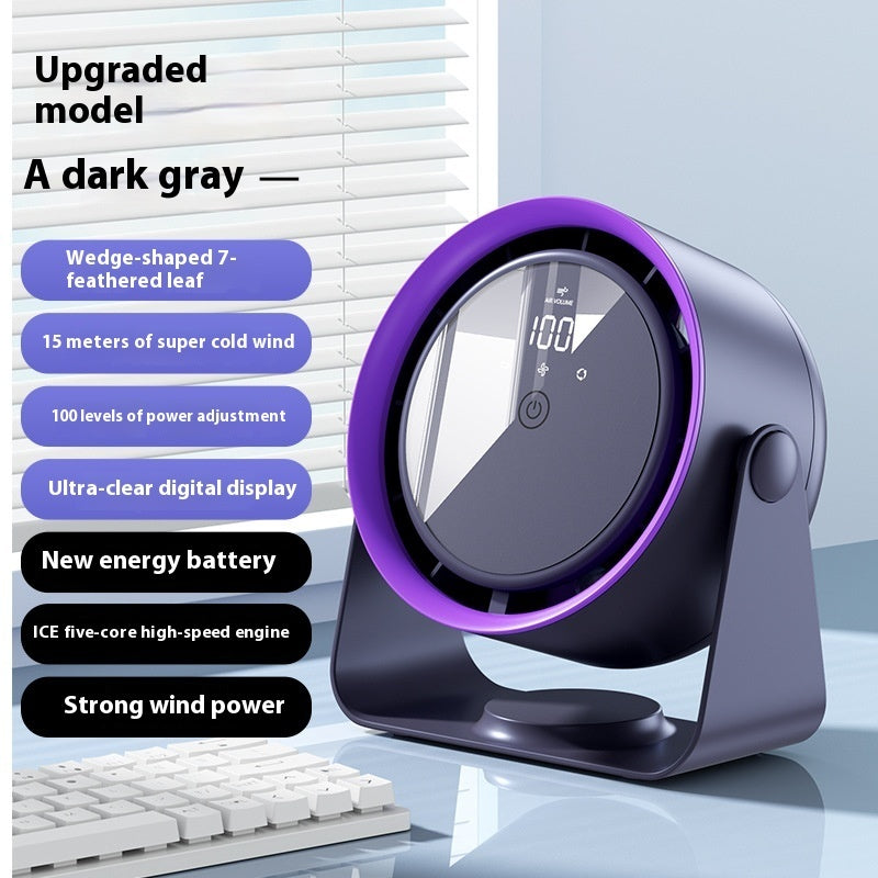 Cordless USB Mini Bladeless Fan — Quiet & Stylish for Desk & Office