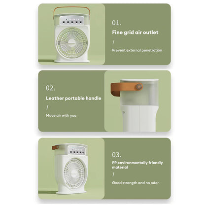 5-in-1 Sprüh Ventilator mit Luftbefeuchter 