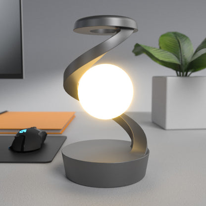 Mond Tischlampe Wireless Charging auf Nachttisch