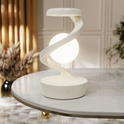 Mond Tischlampe Wireless Charging auf Nachttisch