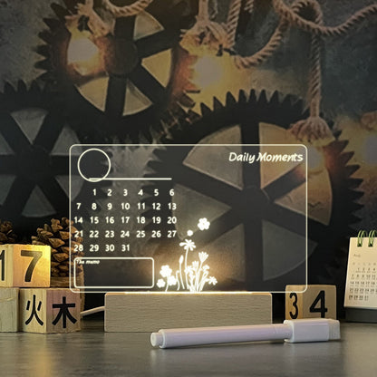 LED Message Board beschreibbare Nachtlampe mit Stift