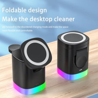 3 In 1 Magnetic Wireless Fast Charger For Smart Phone 