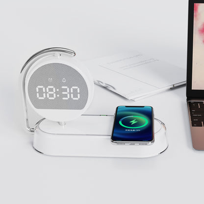 Multifunctional Digital Alarm Clock with Wireless Charger