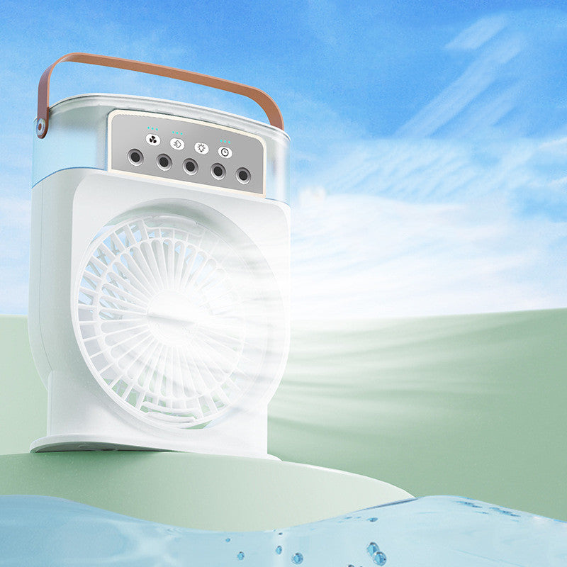 5-in-1 Sprüh Ventilator mit Luftbefeuchter