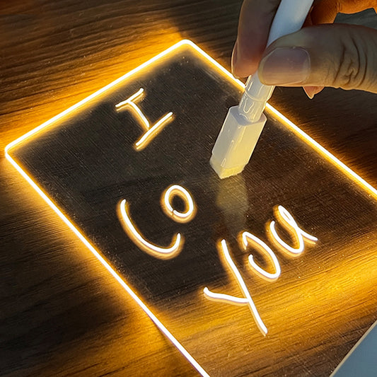 LED Message Board beschreibbare Nachtlampe mit Stift