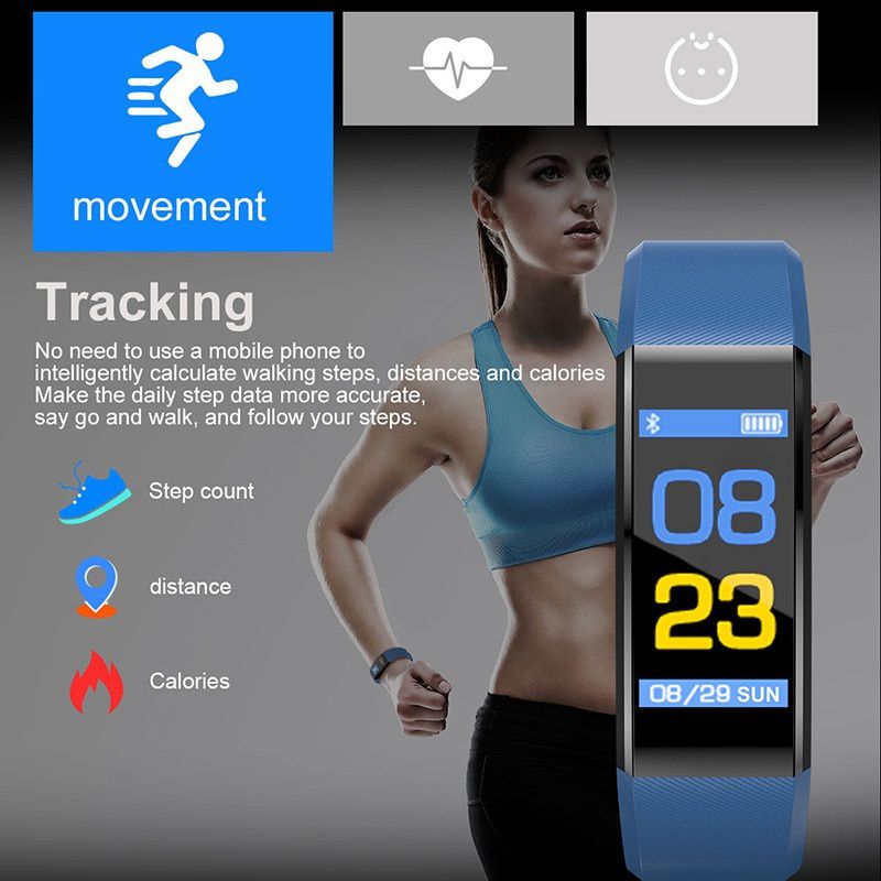 Smart Watch Fitness Tracker Bracelet Waterproof 