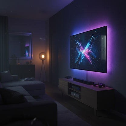 RGB LED Streifen App-Steuerung Wohnzimmer Ambiente – EliteNation