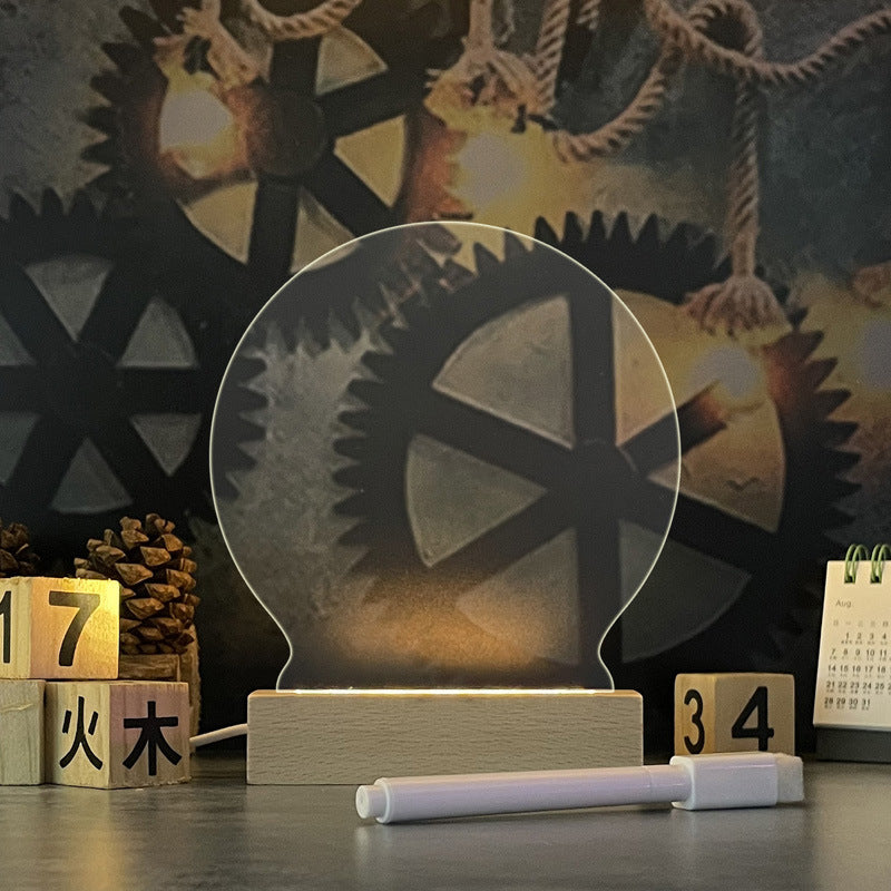 LED Message Board beschreibbare Nachtlampe mit Stift