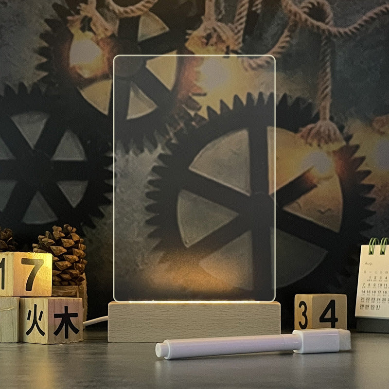 LED Message Board beschreibbare Nachtlampe mit Stift
